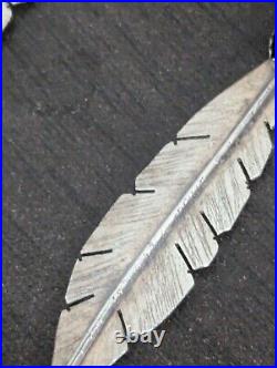 3 Vintage Native American Sterling Silver Feather Ear Cuffs Navajo Jewelry Lot