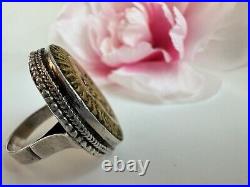 925 Sun Face Ring Silver Vintage Jewelry Native American Old Pawn Handcrafted