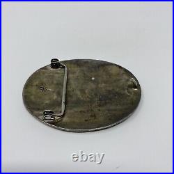 Donovan Kinsell Native American Navajo Sterling Silver Belt Buckle Bison