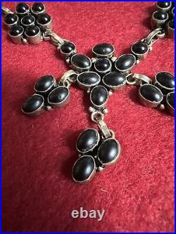 HEAVY Vintage Native American 925 Sterling Silver necklace 22