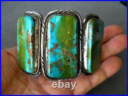 HUGE Native American Royston Turquoise Sterling Silver Cuff Bracelet 116g 2.4T