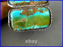 HUGE Native American Royston Turquoise Sterling Silver Cuff Bracelet 116g 2.4T