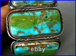 HUGE Native American Royston Turquoise Sterling Silver Cuff Bracelet 116g 2.4T