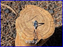 Handcrafted Native American Jewelry Spiny Oyster Inlay Ring Zuni Signed Sz 6.75