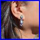 Handcrafted Native American Sterling Silver Opal Earrings Zuni Jewelry