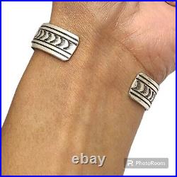 IMPORTANT WILLIE FAMILY VINTAGE NATIVE AMERICAN STERLING SILVER Sun Bracelet