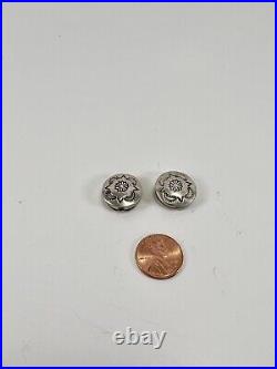 LOT 925 Sterling Silver 12 Pieces Native American Ethnic Tribe Buttons