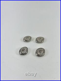 LOT 925 Sterling Silver 12 Pieces Native American Ethnic Tribe Buttons