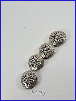 LOT 925 Sterling Silver 12 Pieces Native American Ethnic Tribe Buttons