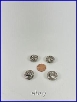 LOT 925 Sterling Silver 12 Pieces Native American Ethnic Tribe Buttons