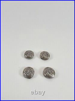 LOT 925 Sterling Silver 12 Pieces Native American Ethnic Tribe Buttons