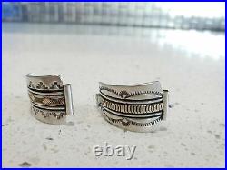 Native American Indian Jewelry Sterling Silver 14K Gold B. Morgan Watch Pieces