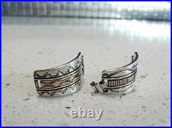 Native American Indian Jewelry Sterling Silver 14K Gold B. Morgan Watch Pieces