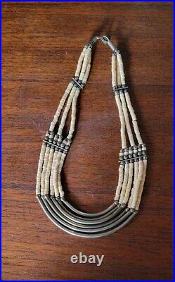 Native American Jewelry Necklace Silver With Beads