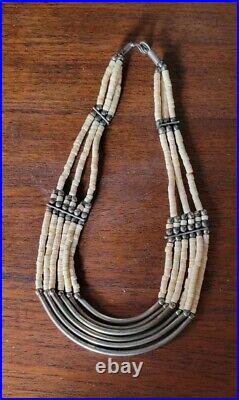 Native American Jewelry Necklace Silver With Beads