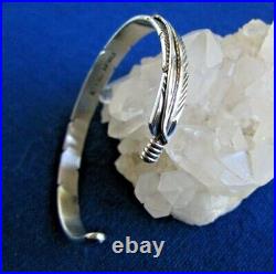 Native American Made Sterling Silver Bracelet Navajo Artist Tanya Mace