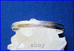 Native American Made Sterling Silver Bracelet Navajo Artist Tanya Mace