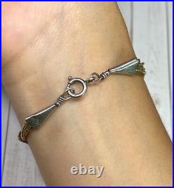 Native American Navajo Bracelet Liquid Silver Five Strand 6 3/4 inches Tribal