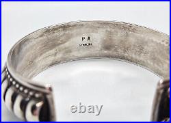 Native American Navajo PA Sterling Silver Cuff Bracelet 40.3 grams