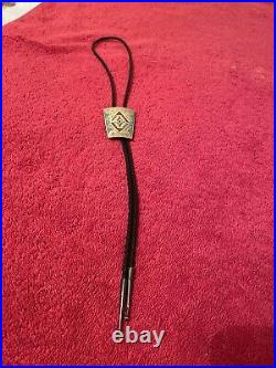 Native American Navajo Sterling NAKAI BOLO Tie