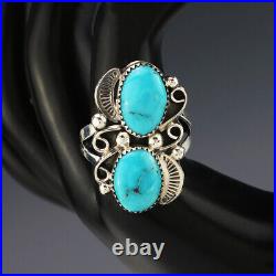 Native American Navajo Sterling Silver & Turquoise Ring