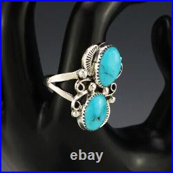 Native American Navajo Sterling Silver & Turquoise Ring