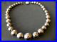 Native American Sterling Silver Round Navajo Pearls Bead Necklace 19 115g