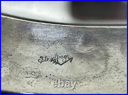 Native American Sterling Silver Story Cuff Bracelet Navajo Teepee Buffalo Horse