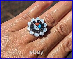 Native American Sterling Silver Turquoise Ring Handcrafted Southwest Jewelry