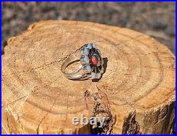 Native American Sterling Silver Turquoise Ring Handcrafted Southwest Jewelry