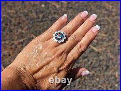 Native American Sterling Silver Turquoise Ring Handcrafted Southwest Jewelry