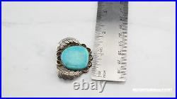 Native American Turquoise Sterling Silver Pendant