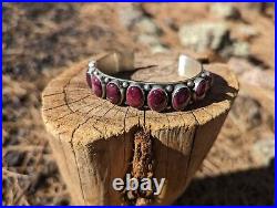 Navajo Bracelet Native American Purple Spiny NA Jewelry Sterling Silver sz 7 Tso