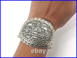 Navajo Cuff Bracelet Storyteller Sterling 6.75 Native Jewelry Signed Betty House