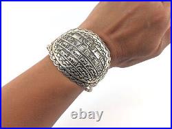 Navajo Cuff Bracelet Storyteller Sterling 6.75 Native Jewelry Signed Betty House