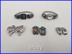 Navajo Native American Southwestern Sterling Silver Wrist Watch Parts Tips Lot