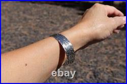 Navajo Sterling Silver Bracelets Handmade Native American Jewelry size 7