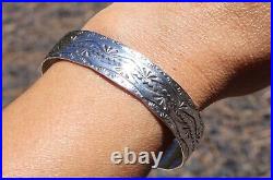 Navajo Sterling Silver Bracelets Handmade Native American Jewelry size 7