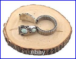 Navajo Sterling Silver Women's Watch Tip Band Native American Jewelry