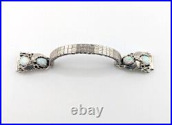 Navajo Sterling Silver Women's Watch Tip Band Native American Jewelry