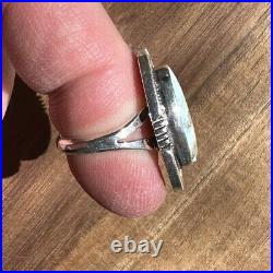 New Navajo Sterling Silver And Turquoise Ring Jewelry Native American Size 7