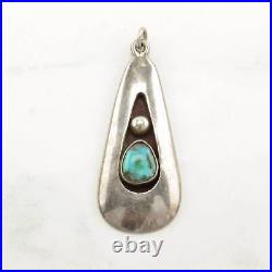 Pendant Native American Turquoise Shadowbox Sterling Silver