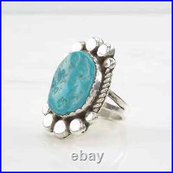 Ring Native American Turquoise Sterling Silver Size 9 1/4