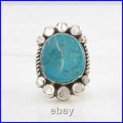 Ring Native American Turquoise Sterling Silver Size 9 1/4