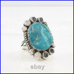 Ring Native American Turquoise Sterling Silver Size 9 1/4