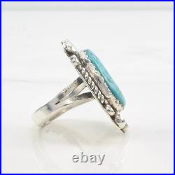 Ring Native American Turquoise Sterling Silver Size 9 1/4