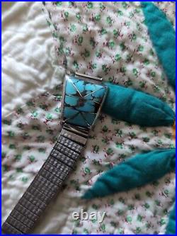 Silver Native American Watch Band Navajo