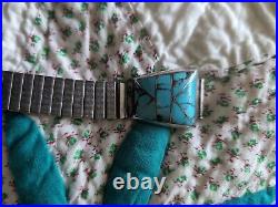 Silver Native American Watch Band Navajo