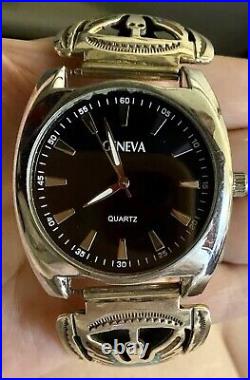 Sterling Silver Mens Eagle Watch Tips Native American Navajo Signed Watch Works