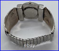 Sterling Silver Mens Watch Tips Native American Signed Jo See Pics Works 64 Gram